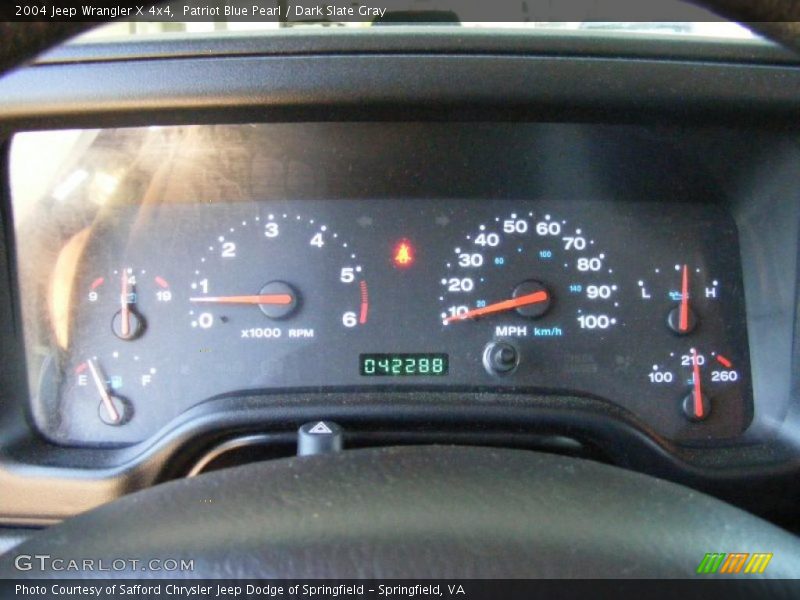 Patriot Blue Pearl / Dark Slate Gray 2004 Jeep Wrangler X 4x4