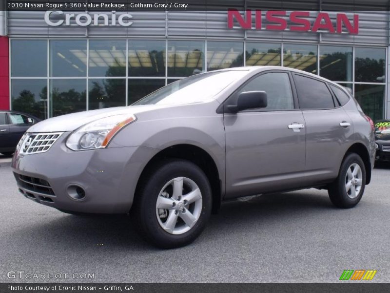 Gotham Gray / Gray 2010 Nissan Rogue S 360 Value Package