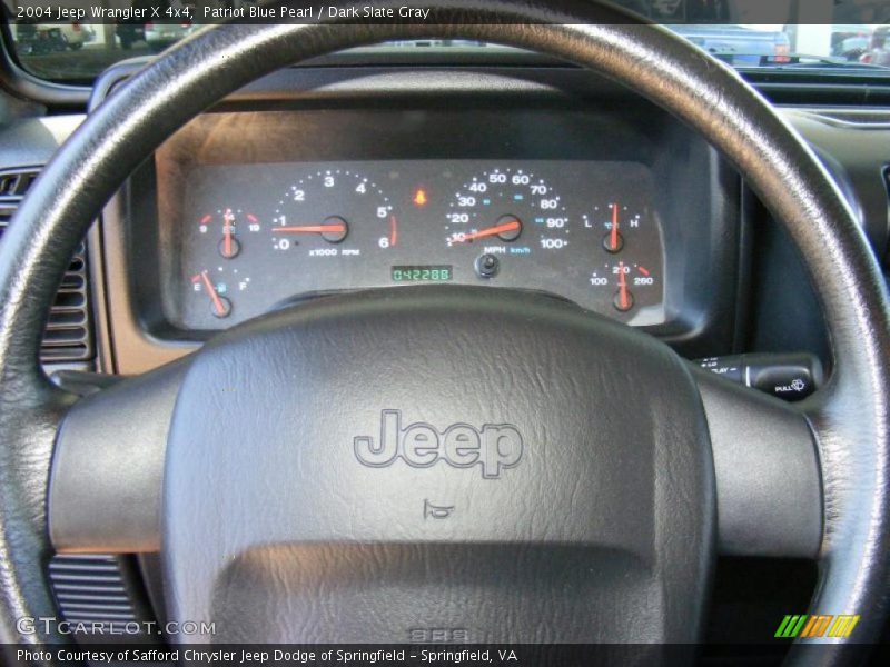 Patriot Blue Pearl / Dark Slate Gray 2004 Jeep Wrangler X 4x4