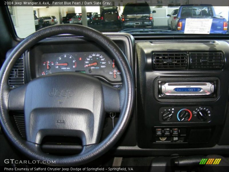 Patriot Blue Pearl / Dark Slate Gray 2004 Jeep Wrangler X 4x4