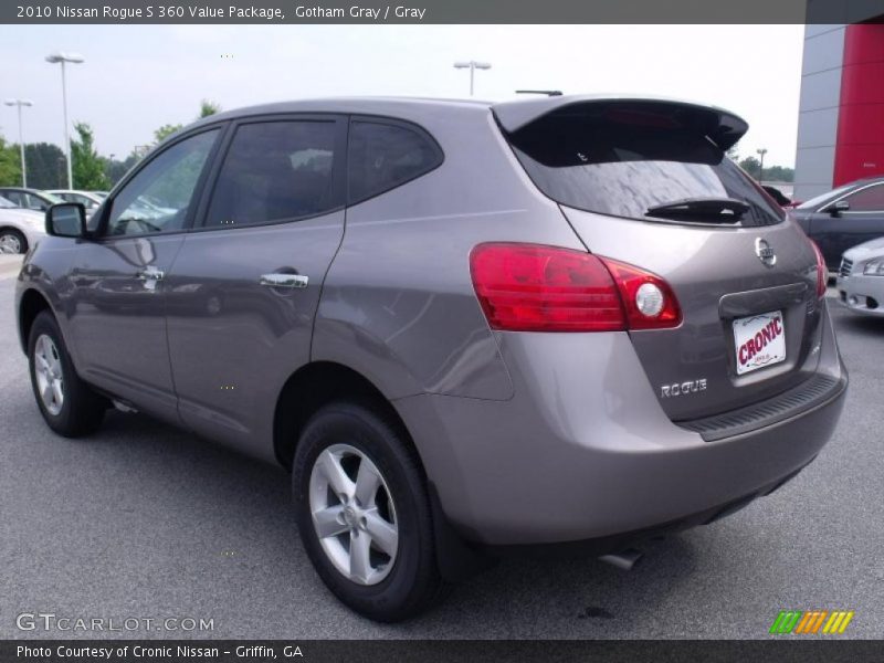 Gotham Gray / Gray 2010 Nissan Rogue S 360 Value Package