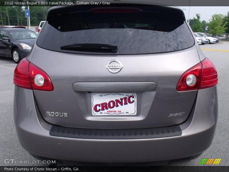 Gotham Gray / Gray 2010 Nissan Rogue S 360 Value Package