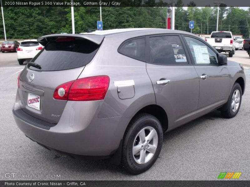 Gotham Gray / Gray 2010 Nissan Rogue S 360 Value Package
