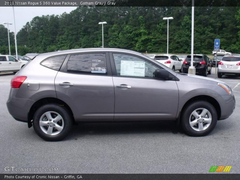 Gotham Gray / Gray 2010 Nissan Rogue S 360 Value Package