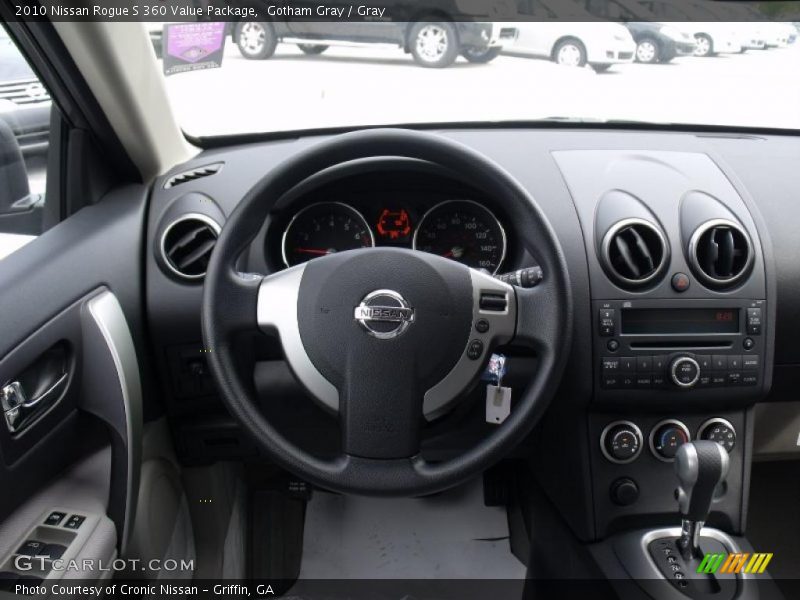 Gotham Gray / Gray 2010 Nissan Rogue S 360 Value Package