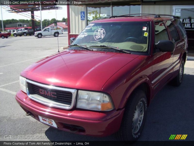 Cherry Red Metallic / Beige 1999 GMC Jimmy SLE 4x4