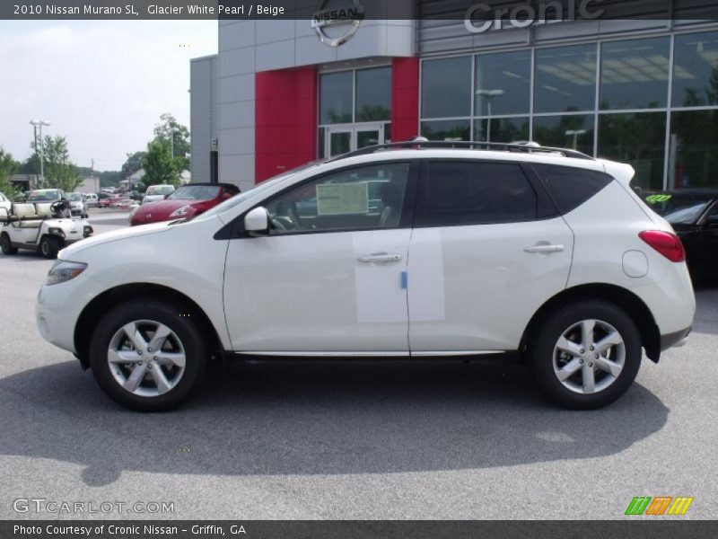 Glacier White Pearl / Beige 2010 Nissan Murano SL