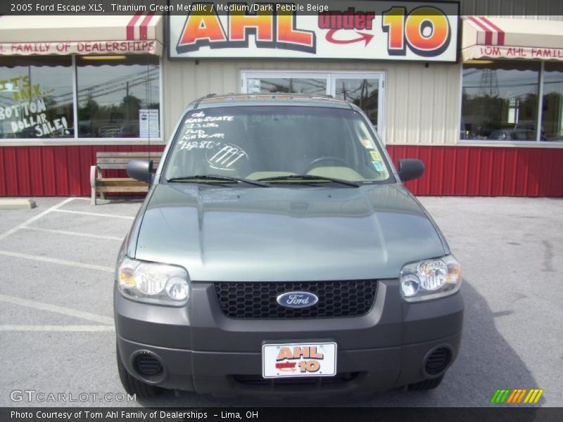Titanium Green Metallic / Medium/Dark Pebble Beige 2005 Ford Escape XLS
