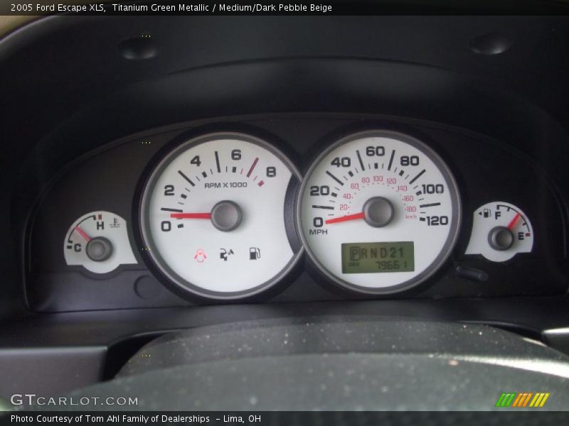 Titanium Green Metallic / Medium/Dark Pebble Beige 2005 Ford Escape XLS