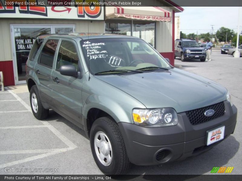 Titanium Green Metallic / Medium/Dark Pebble Beige 2005 Ford Escape XLS