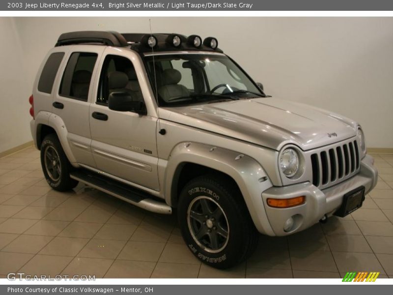 Bright Silver Metallic / Light Taupe/Dark Slate Gray 2003 Jeep Liberty Renegade 4x4