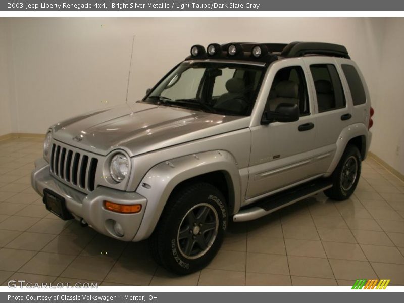 Bright Silver Metallic / Light Taupe/Dark Slate Gray 2003 Jeep Liberty Renegade 4x4