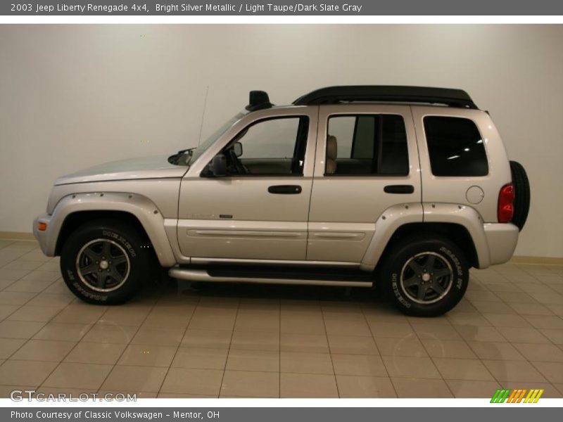 Bright Silver Metallic / Light Taupe/Dark Slate Gray 2003 Jeep Liberty Renegade 4x4