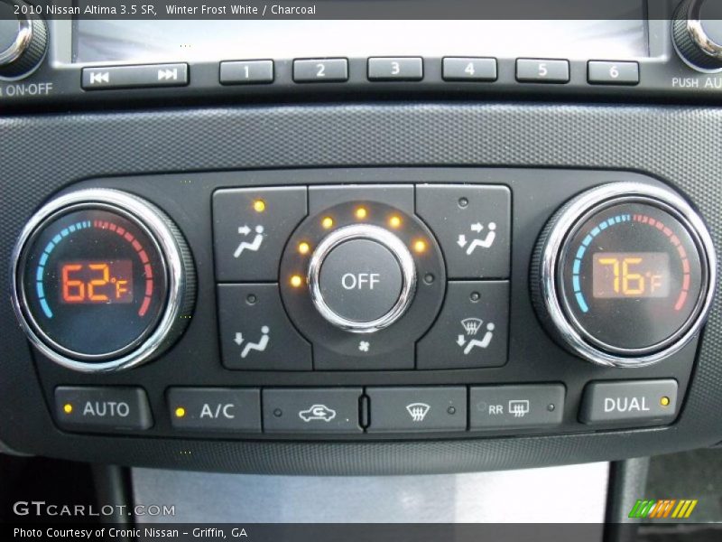 Winter Frost White / Charcoal 2010 Nissan Altima 3.5 SR