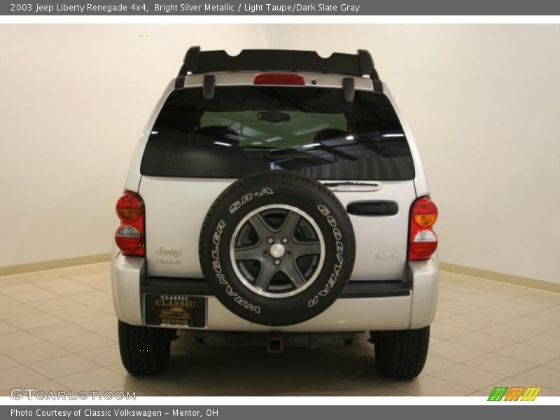 Bright Silver Metallic / Light Taupe/Dark Slate Gray 2003 Jeep Liberty Renegade 4x4