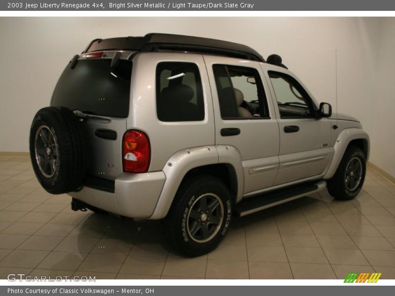 Bright Silver Metallic / Light Taupe/Dark Slate Gray 2003 Jeep Liberty Renegade 4x4