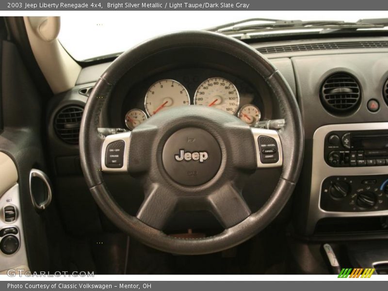 Bright Silver Metallic / Light Taupe/Dark Slate Gray 2003 Jeep Liberty Renegade 4x4