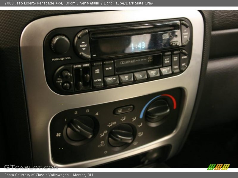 Bright Silver Metallic / Light Taupe/Dark Slate Gray 2003 Jeep Liberty Renegade 4x4