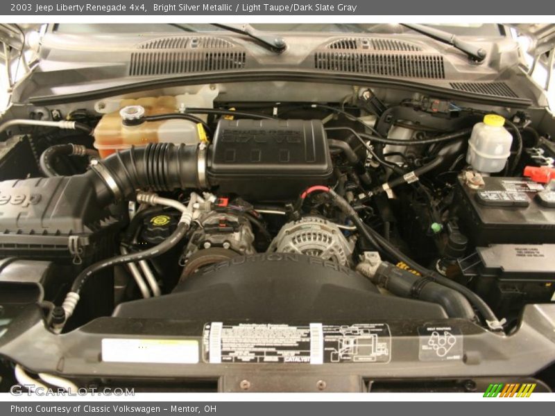 Bright Silver Metallic / Light Taupe/Dark Slate Gray 2003 Jeep Liberty Renegade 4x4