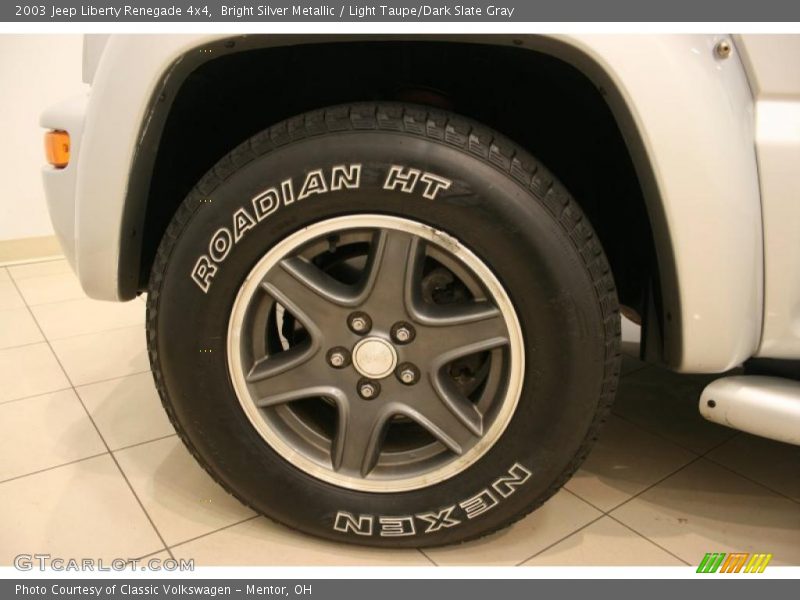 Bright Silver Metallic / Light Taupe/Dark Slate Gray 2003 Jeep Liberty Renegade 4x4