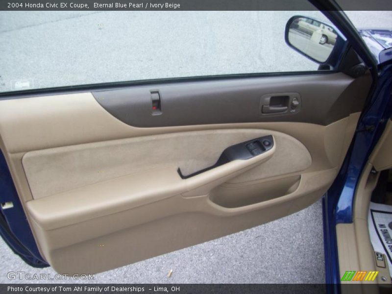 Eternal Blue Pearl / Ivory Beige 2004 Honda Civic EX Coupe