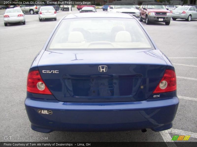 Eternal Blue Pearl / Ivory Beige 2004 Honda Civic EX Coupe