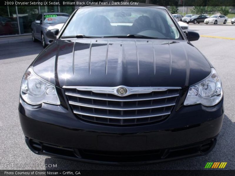 Brilliant Black Crystal Pearl / Dark Slate Gray 2009 Chrysler Sebring LX Sedan