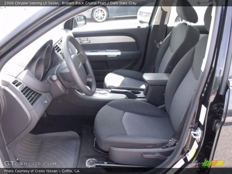 Brilliant Black Crystal Pearl / Dark Slate Gray 2009 Chrysler Sebring LX Sedan