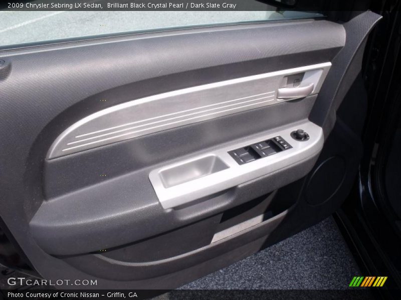 Brilliant Black Crystal Pearl / Dark Slate Gray 2009 Chrysler Sebring LX Sedan