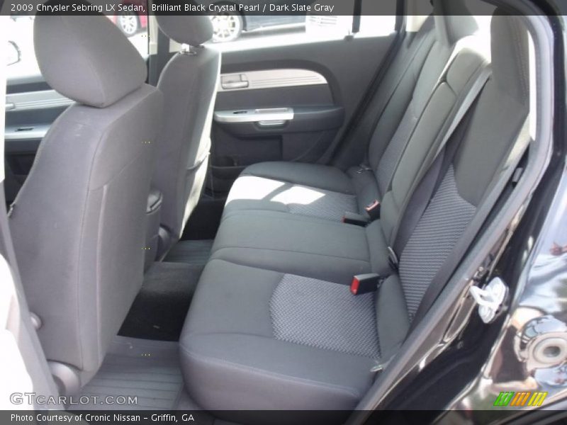 Brilliant Black Crystal Pearl / Dark Slate Gray 2009 Chrysler Sebring LX Sedan