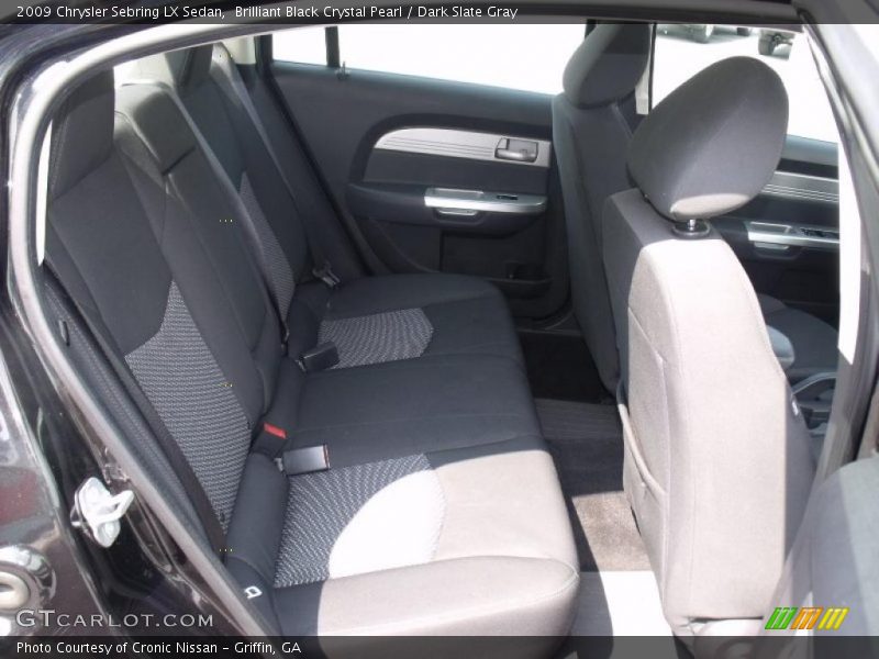 Brilliant Black Crystal Pearl / Dark Slate Gray 2009 Chrysler Sebring LX Sedan