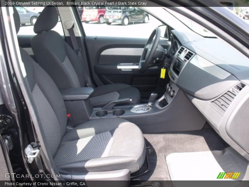 Brilliant Black Crystal Pearl / Dark Slate Gray 2009 Chrysler Sebring LX Sedan
