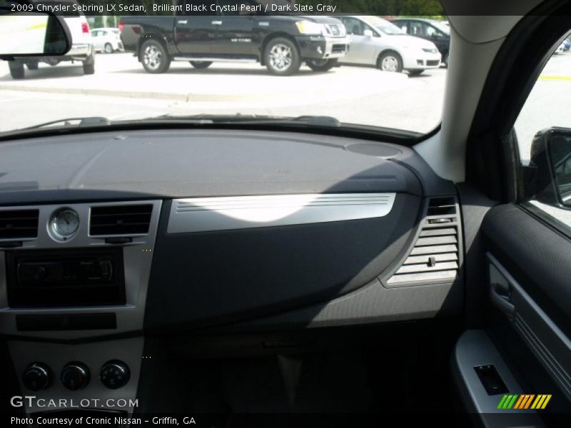 Brilliant Black Crystal Pearl / Dark Slate Gray 2009 Chrysler Sebring LX Sedan