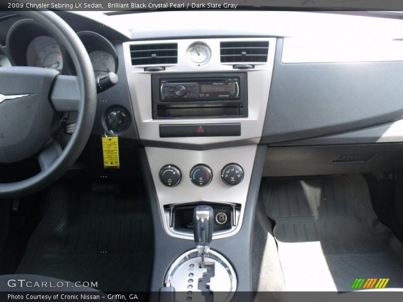 Brilliant Black Crystal Pearl / Dark Slate Gray 2009 Chrysler Sebring LX Sedan