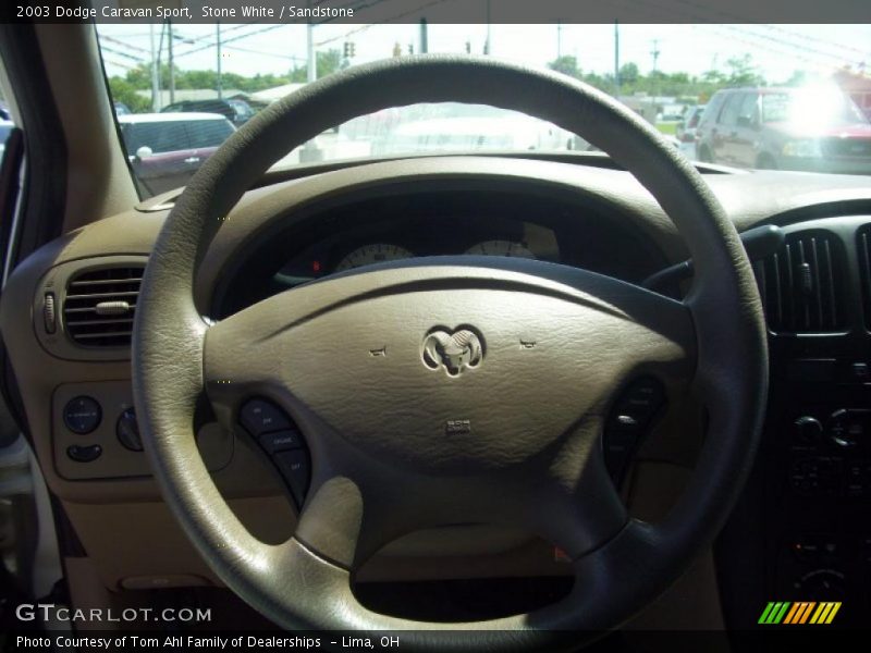 Stone White / Sandstone 2003 Dodge Caravan Sport