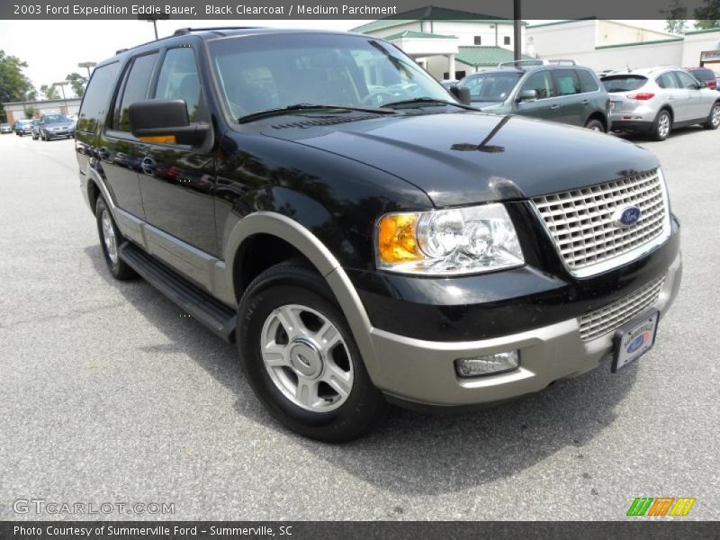 Black Clearcoat / Medium Parchment 2003 Ford Expedition Eddie Bauer