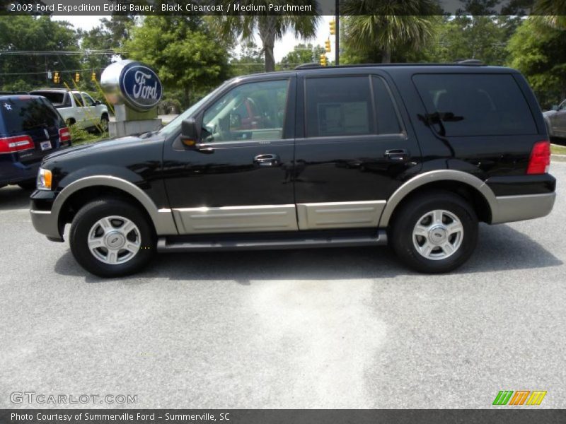 Black Clearcoat / Medium Parchment 2003 Ford Expedition Eddie Bauer