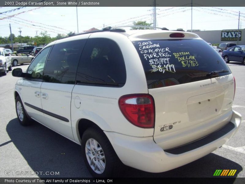 Stone White / Sandstone 2003 Dodge Caravan Sport