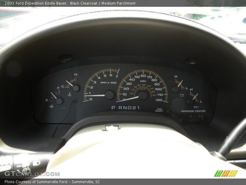 Black Clearcoat / Medium Parchment 2003 Ford Expedition Eddie Bauer