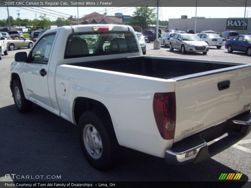 Summit White / Pewter 2005 GMC Canyon SL Regular Cab