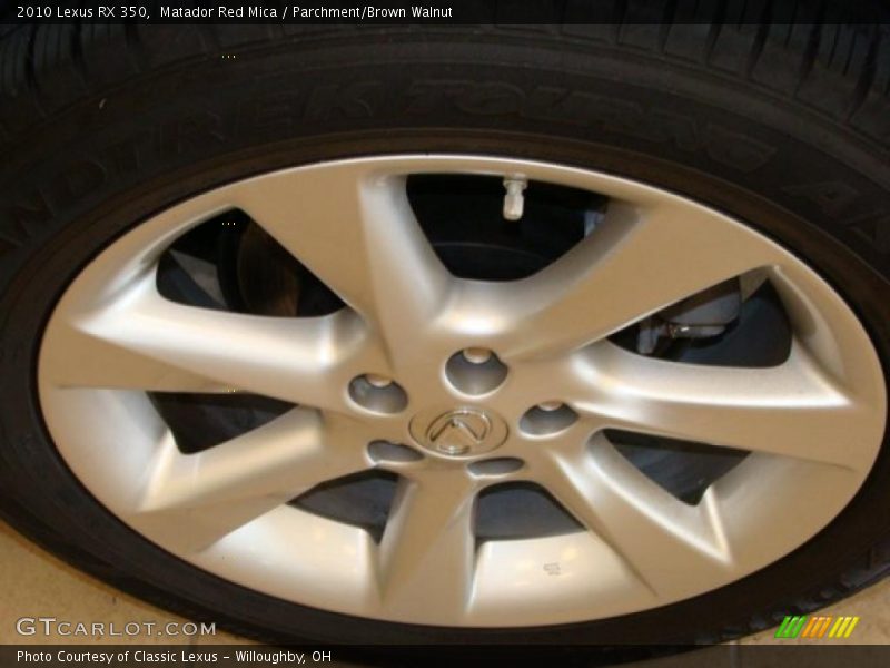 Matador Red Mica / Parchment/Brown Walnut 2010 Lexus RX 350