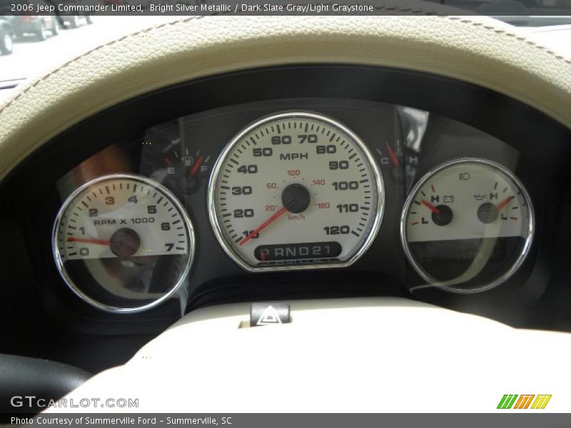 Bright Silver Metallic / Dark Slate Gray/Light Graystone 2006 Jeep Commander Limited