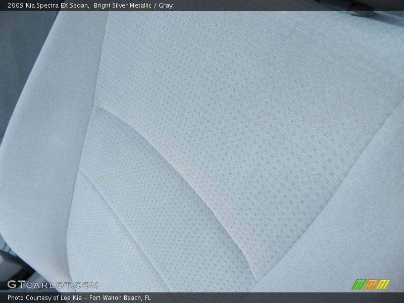 Bright Silver Metallic / Gray 2009 Kia Spectra EX Sedan