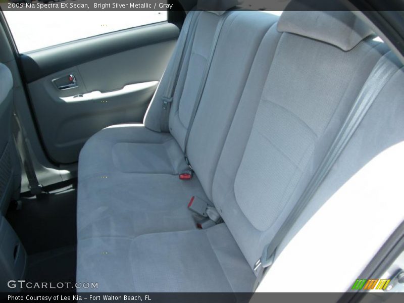 Bright Silver Metallic / Gray 2009 Kia Spectra EX Sedan