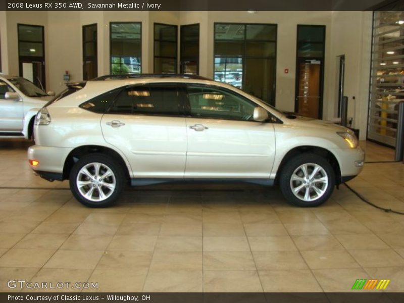 Savannah Metallic / Ivory 2008 Lexus RX 350 AWD