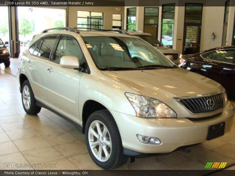 Savannah Metallic / Ivory 2008 Lexus RX 350 AWD