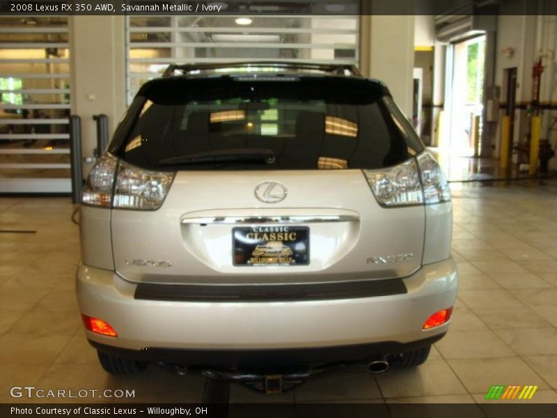 Savannah Metallic / Ivory 2008 Lexus RX 350 AWD