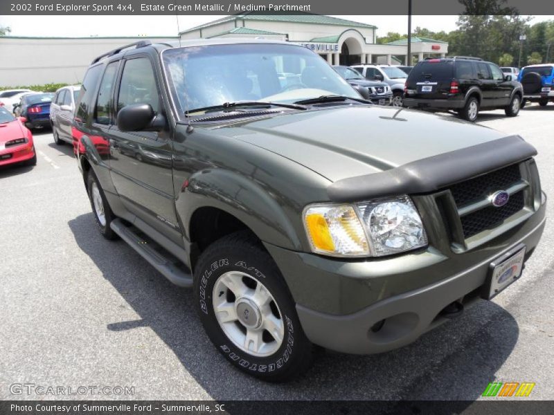 Estate Green Metallic / Medium Parchment 2002 Ford Explorer Sport 4x4