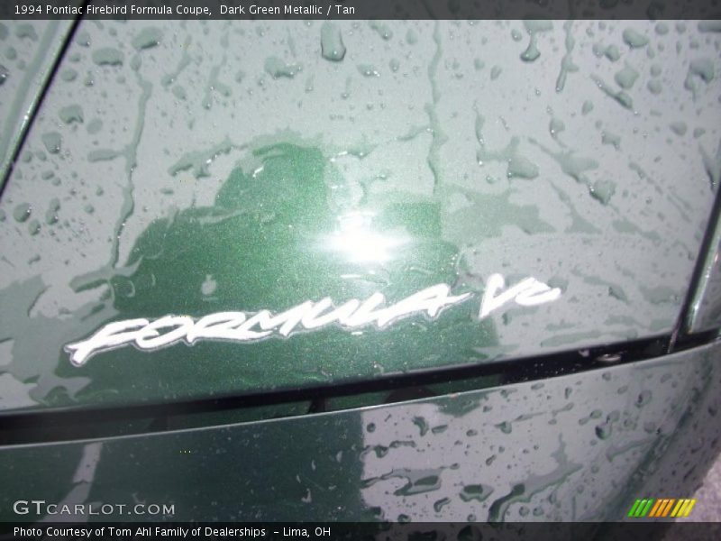 Dark Green Metallic / Tan 1994 Pontiac Firebird Formula Coupe