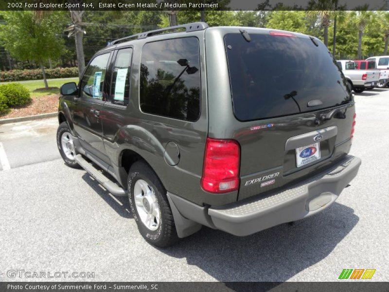 Estate Green Metallic / Medium Parchment 2002 Ford Explorer Sport 4x4